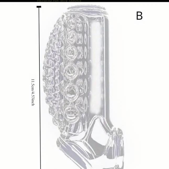 Silicone Penis Sleeve with dots in clear