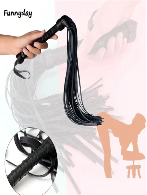 Soft Leather Flogger in black